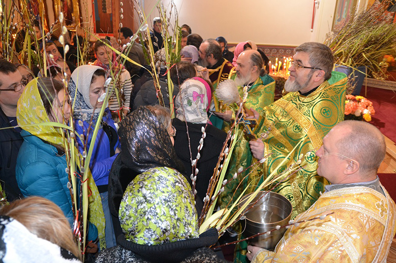 Праздничное богослужение в день праздника Входа Господня в Иерусалим. Нью-Йоркское благочиние
