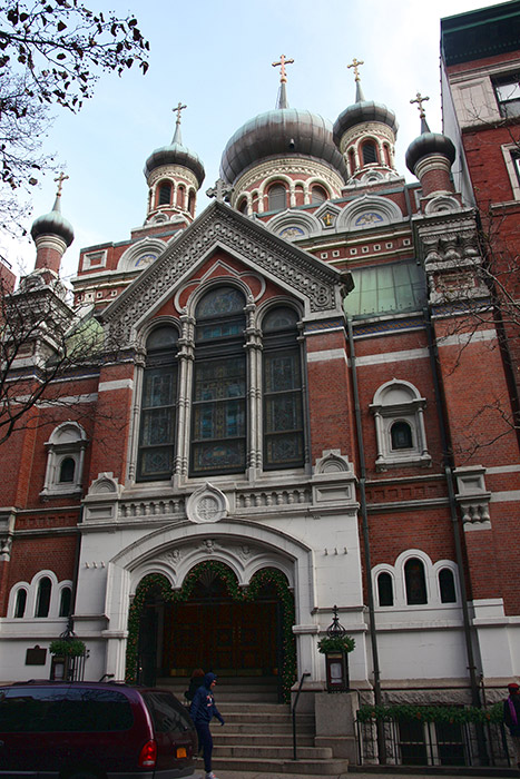 Свято-Николаевский патриарший собор Нью-Йорка. Фасад